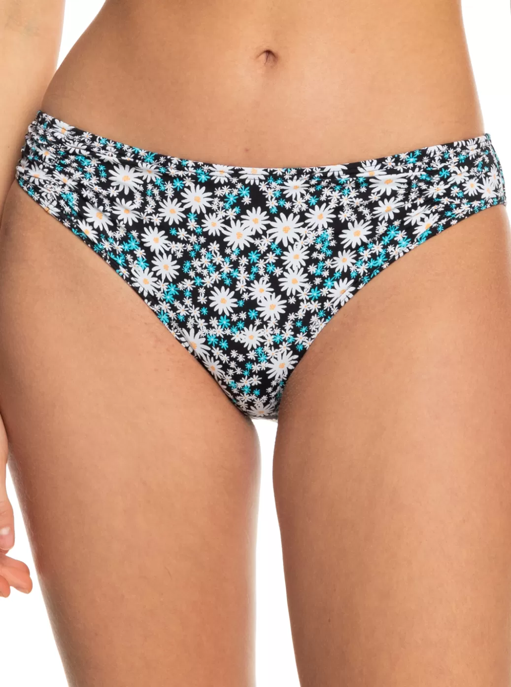 Bikini Bottoms | Bikinis | WOMEN ROXY Printed Beach Classics Hipster Bikini Bottoms Anthracite Cute Daisies