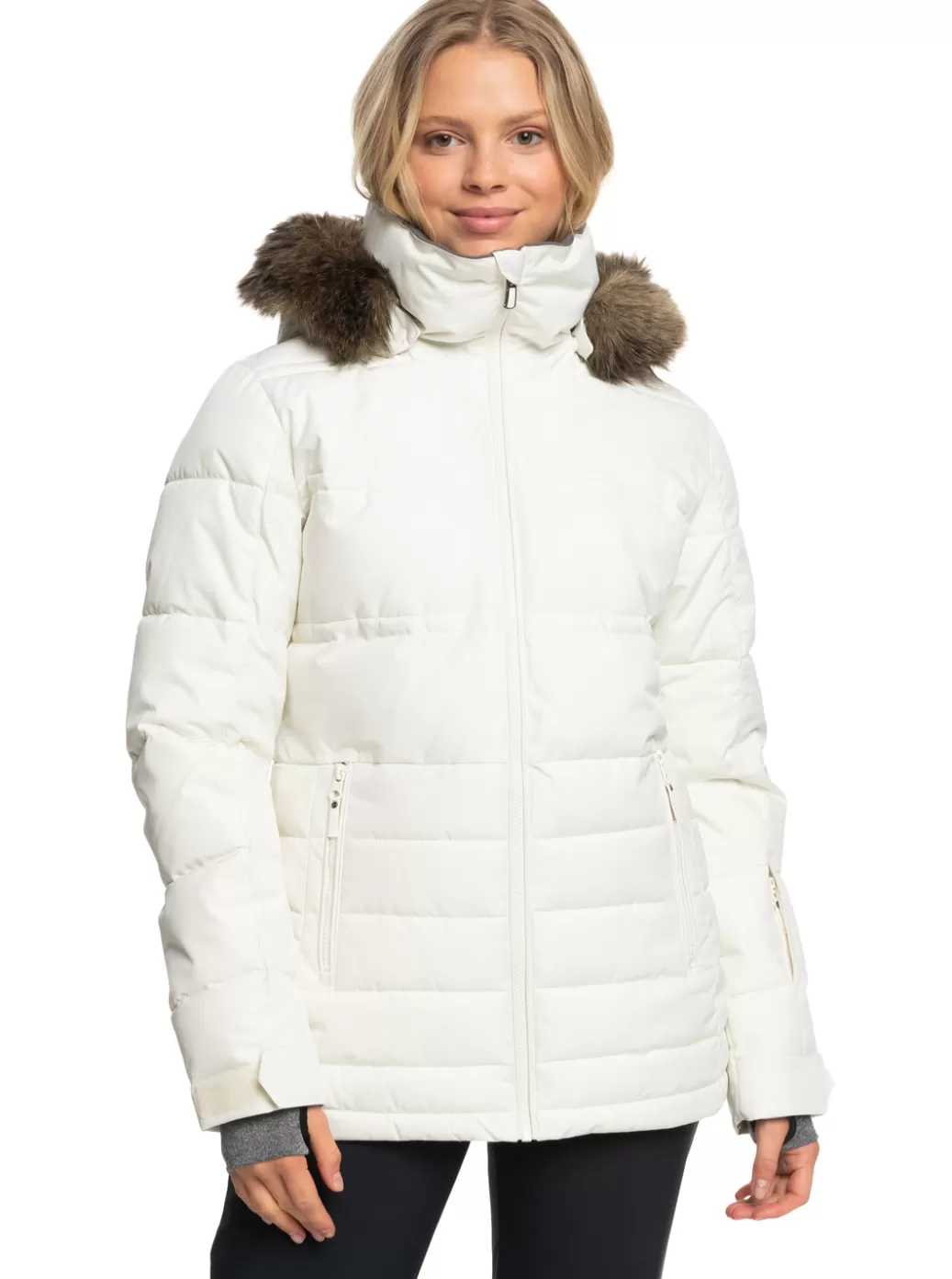 Snow Jackets | WOMEN ROXY Quinn Technical Snow Jacket Egret