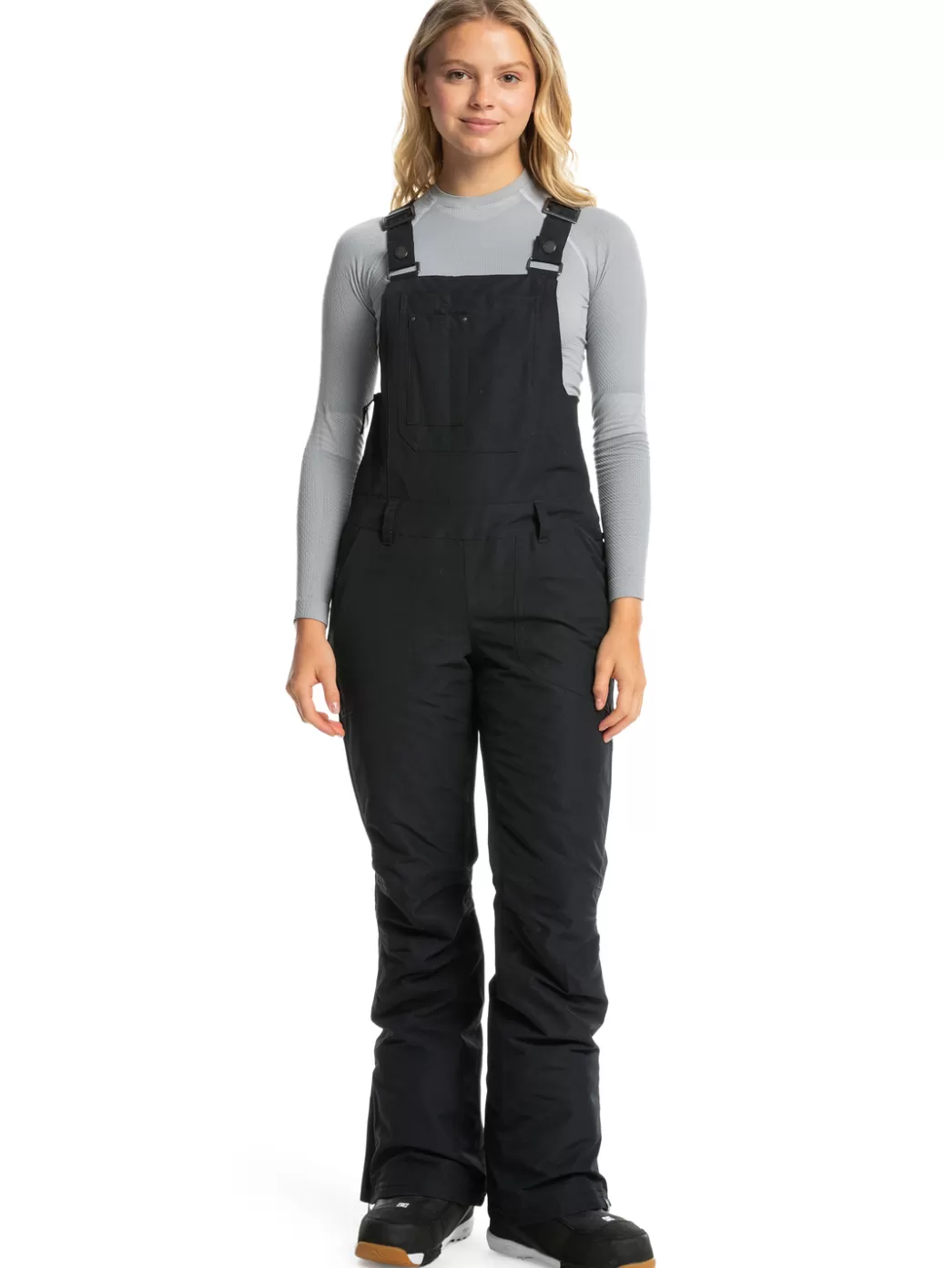 Snow Pants | WOMEN ROXY Rideout Technical Snow Bib Pants True Black