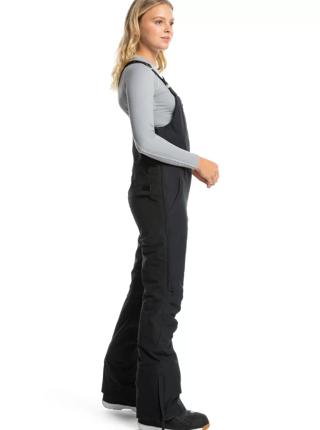 Snow Pants | WOMEN ROXY Rideout Technical Snow Bib Pants True Black