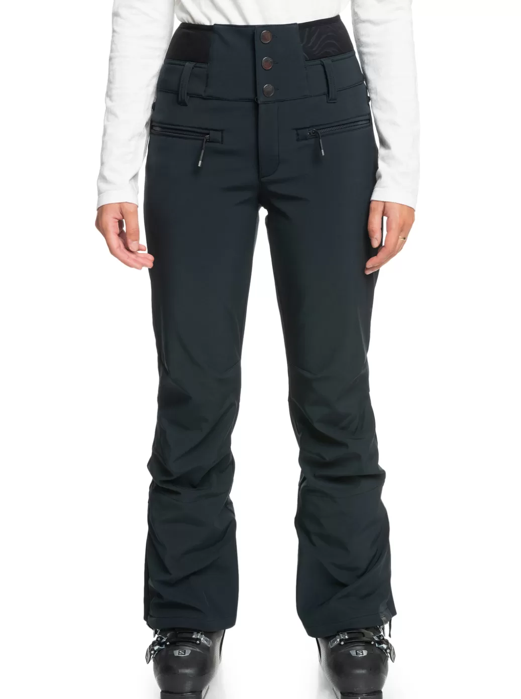Snow Pants | WOMEN ROXY Rising High Short Technical Snow Pants True Black