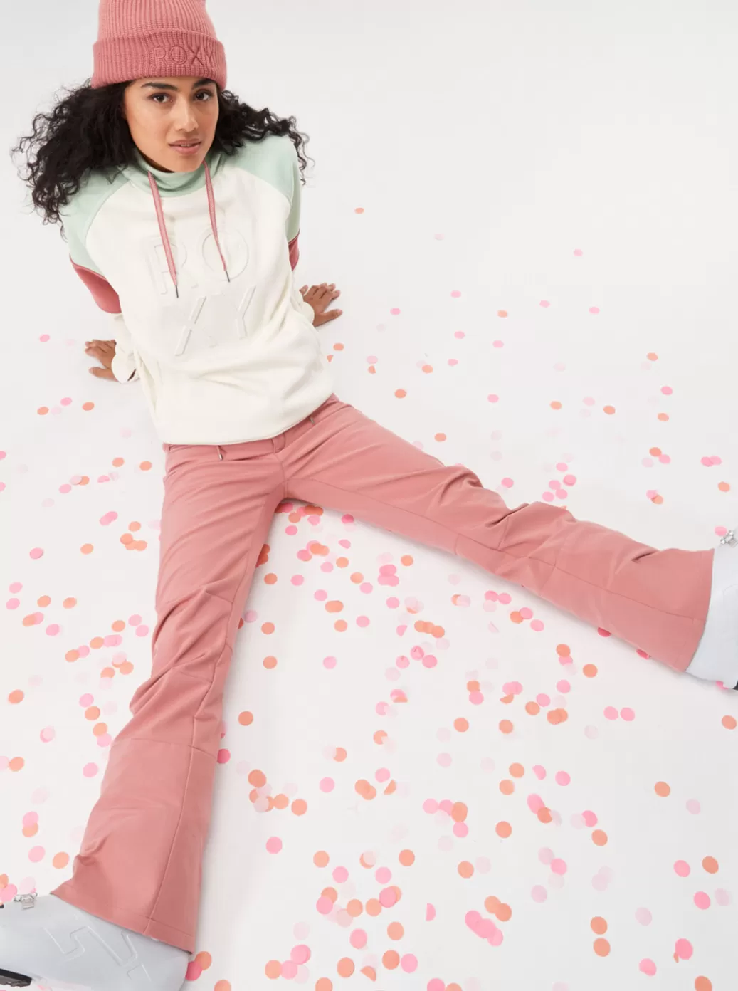 Snow Pants | WOMEN ROXY Rising High Technical Snow Pants Dusty Rose