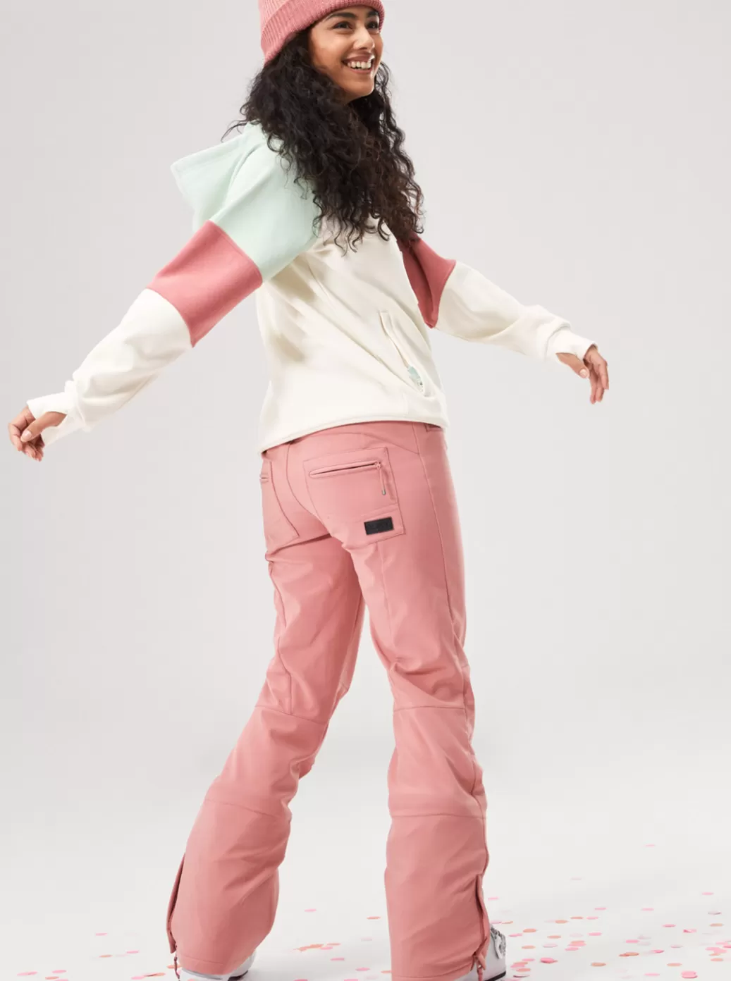 Snow Pants | WOMEN ROXY Rising High Technical Snow Pants Dusty Rose