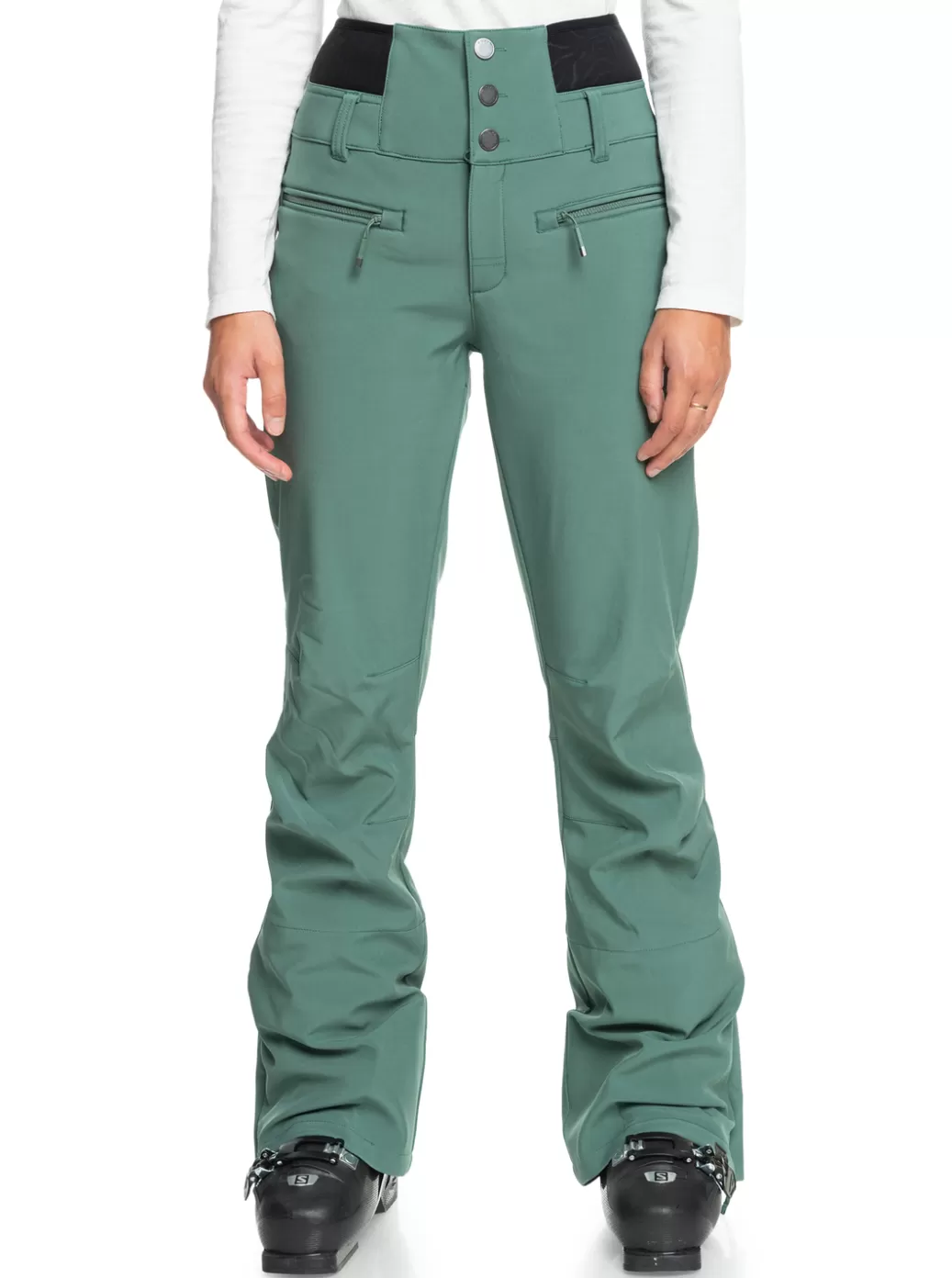 Snow Pants | WOMEN ROXY Rising High Technical Snow Pants Dark Forest