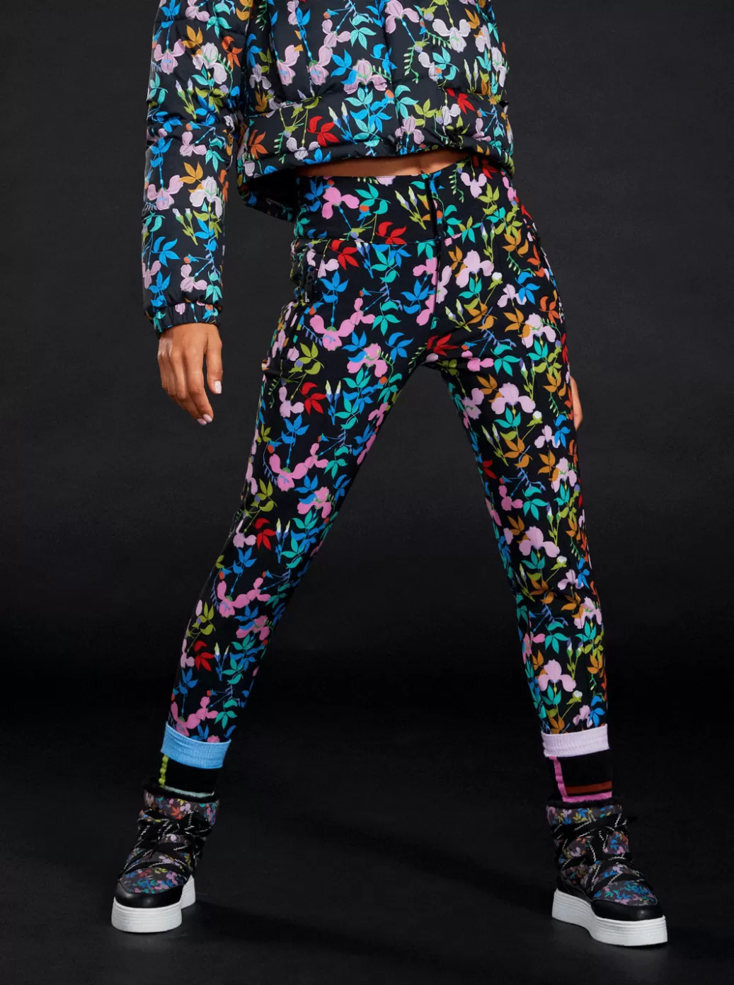 Snow Pants | WOMEN ROXY ROWLEY X Fuseau Technical Snow Pants True Black Multifloral