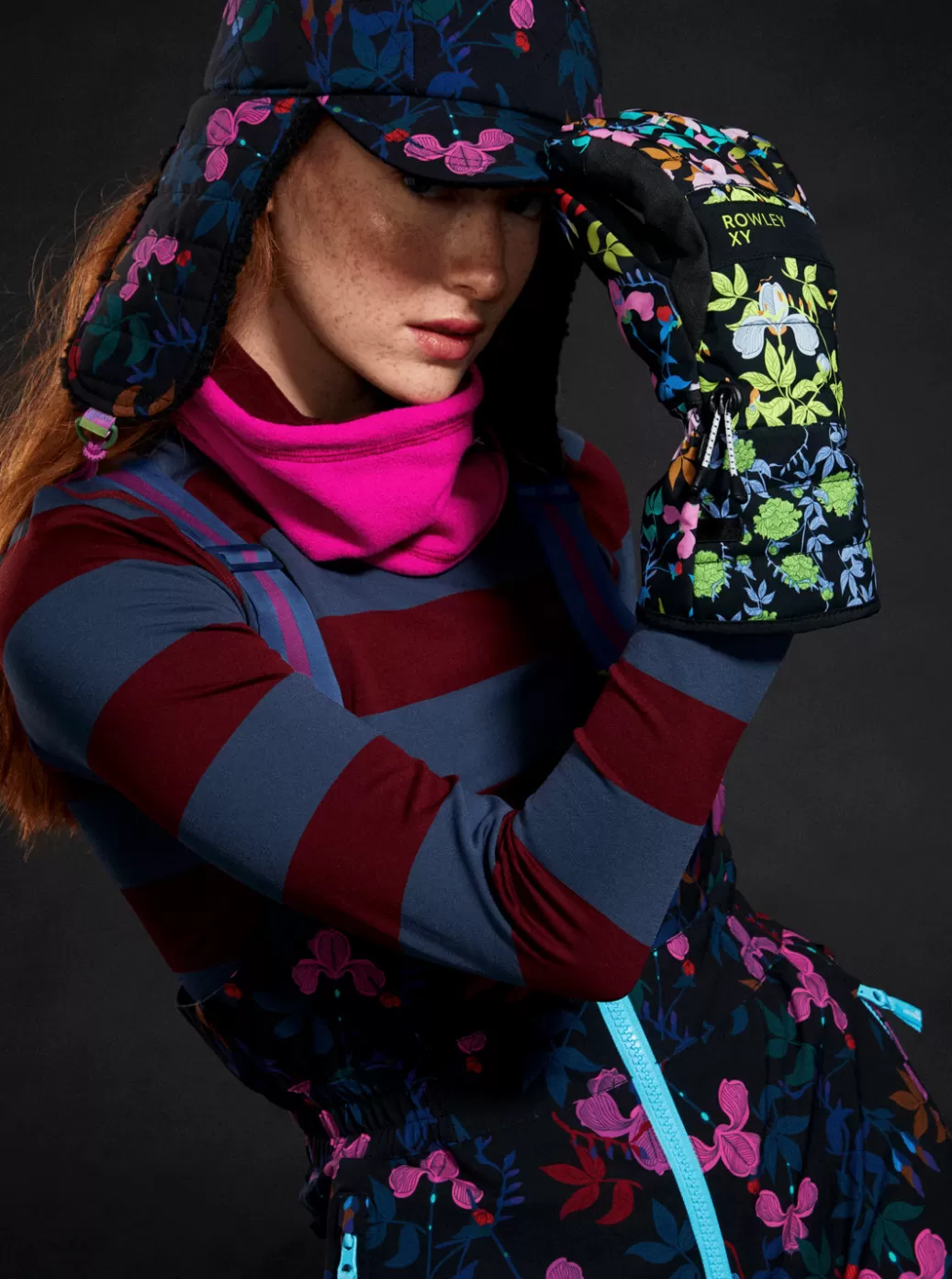 Snow Accessories | WOMEN ROXY ROWLEY X GORE-TEX® Technical Snowboard/Ski Gloves True Black Multifloral