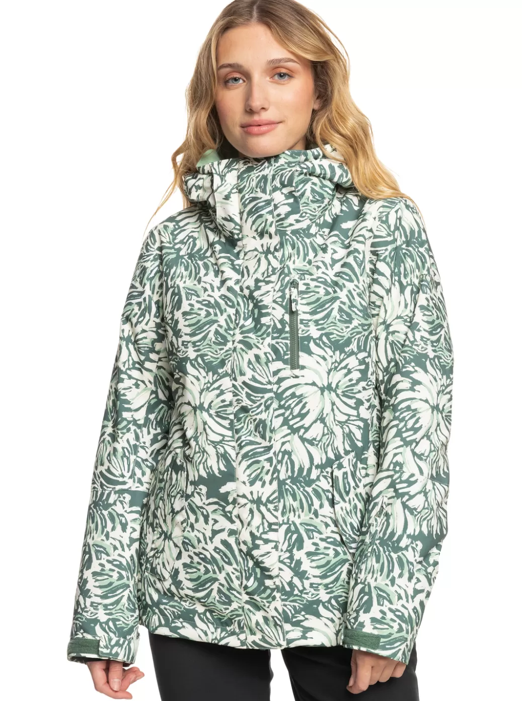Snow Jackets | WOMEN ROXY Jetty Technical Snow Jacket Dark Forest Wild