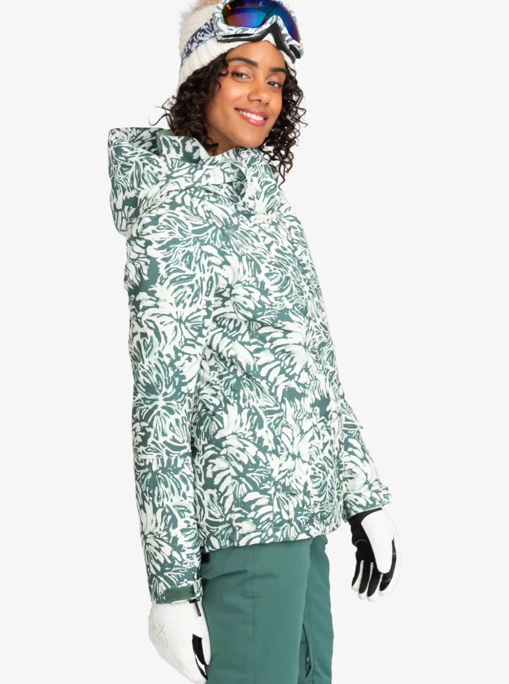 Snow Jackets | WOMEN ROXY Jetty Technical Snow Jacket Dark Forest Wild