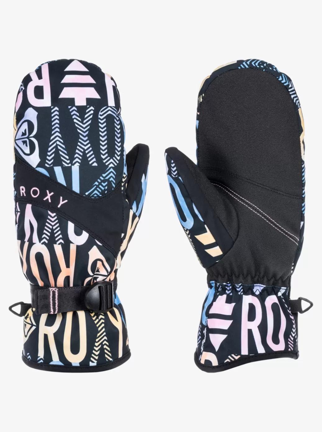 Snow Accessories | WOMEN ROXY Jetty Technical Snowboard/Ski Mittens True Black Sapin