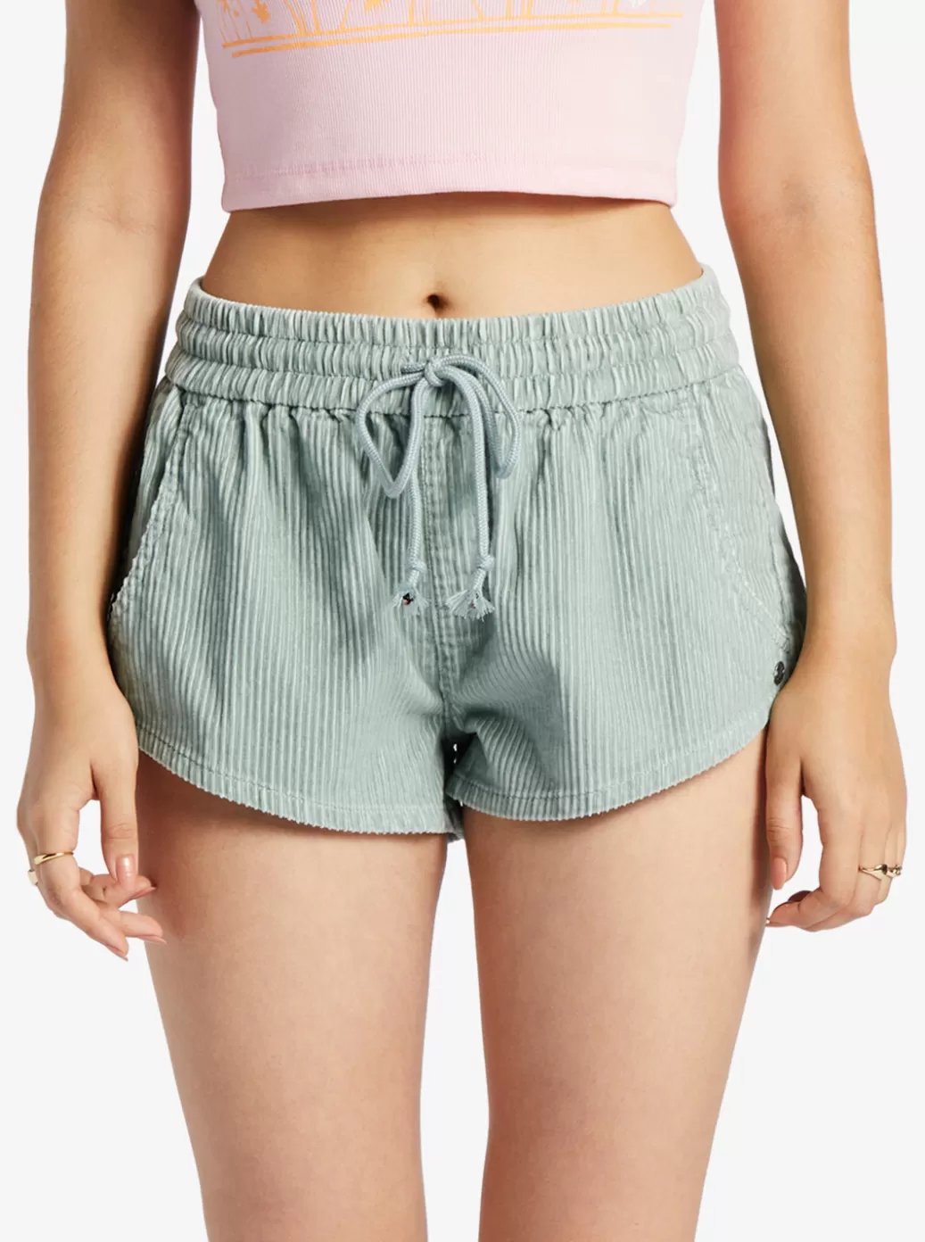 Shorts | WOMEN ROXY Scenic Route Corduroy Shorts Blue Surf