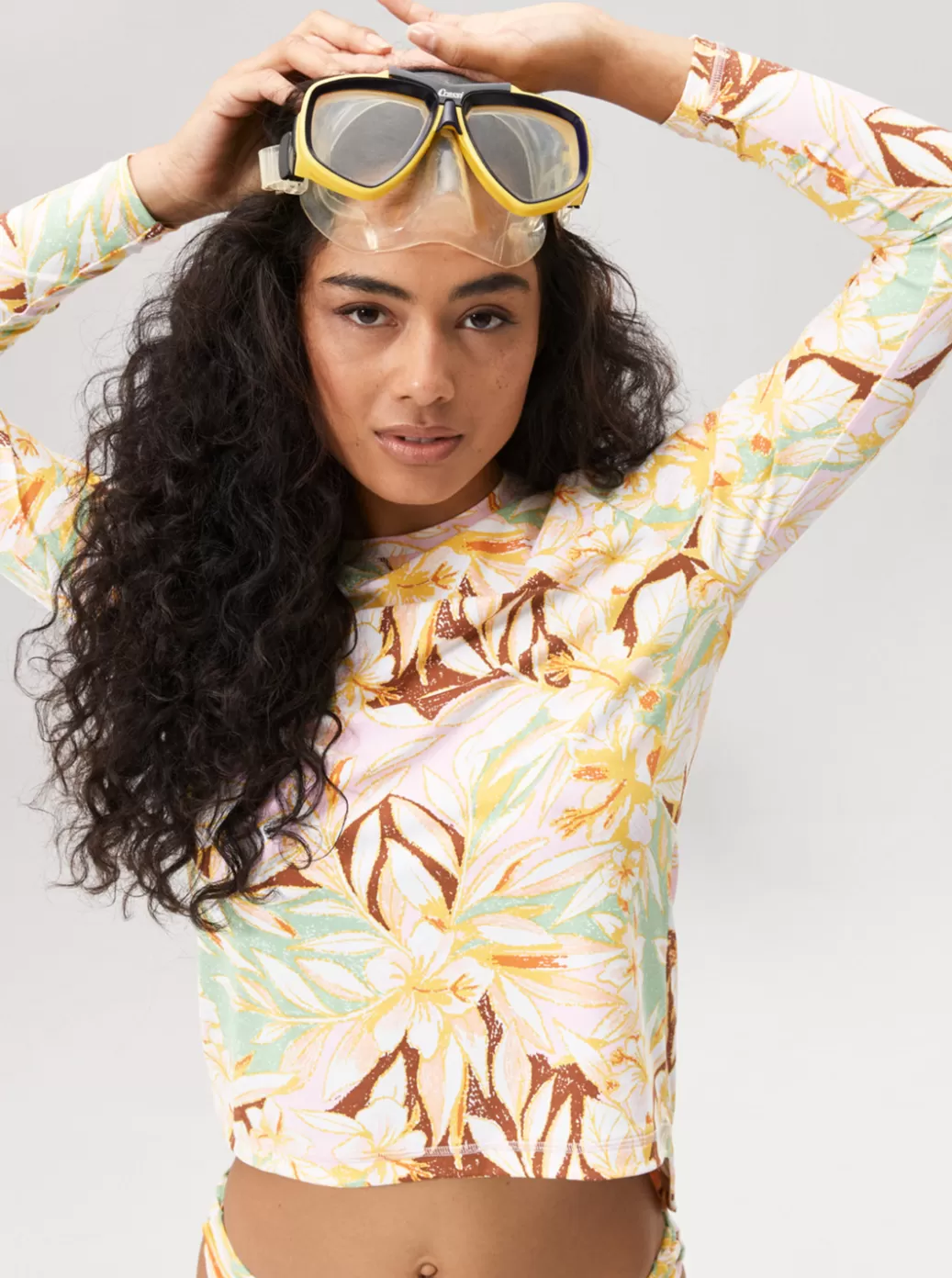 Rashguards | WOMEN ROXY Sea Skippin Pants Long Sleeve Lycra Surf Tee Quiet Green Coast 2 Coast