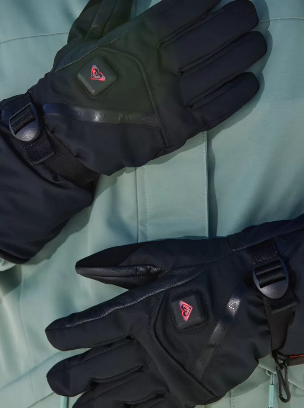 Snow Accessories | WOMEN ROXY Sierra WARMLINK Technical Heated Snow Gloves True Black