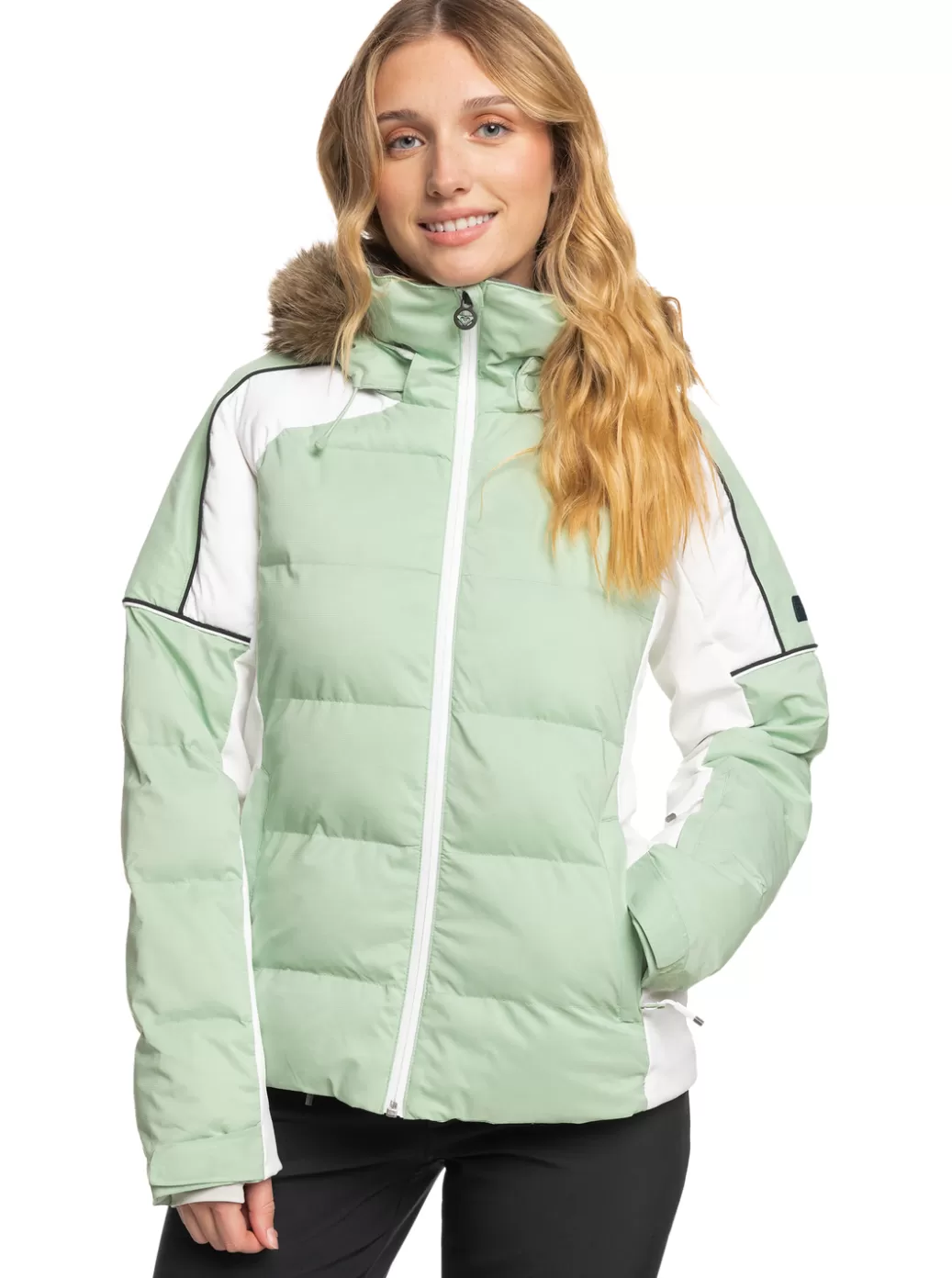 Hydrosmart | Snow Jackets | WOMEN ROXY Snowblizzard Technical Snow Jacket Cameo Green