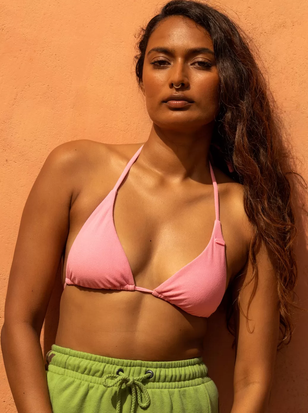 Bikini Tops | Bikinis | WOMEN ROXY Sun Click Tiki Tri Bikini Top Sachet Pink