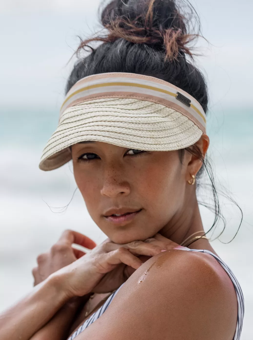 Hats | WOMEN ROXY Sunny Morning Straw Visor Natural