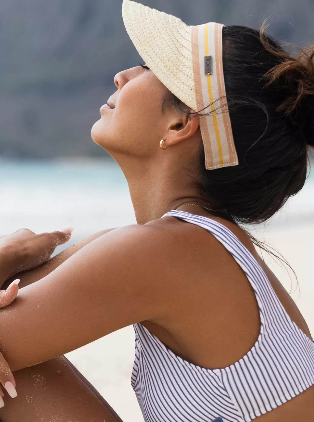 Hats | WOMEN ROXY Sunny Morning Straw Visor Natural