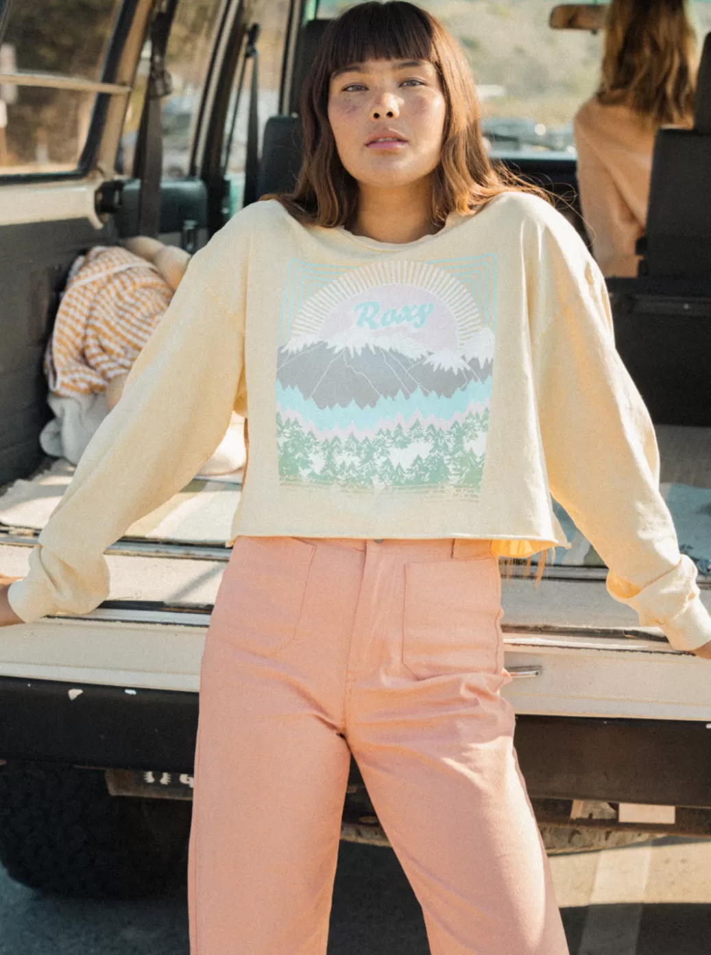 Tees & Tanks | Tops | WOMEN ROXY Sunny Side Up Olsc T-Shirt Banana Cream