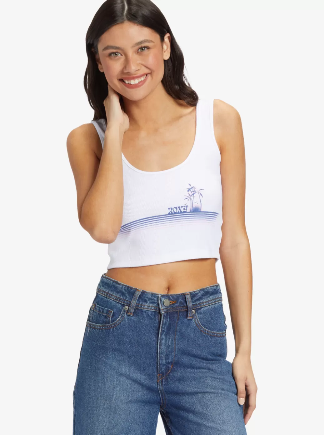 Tees & Tanks | Tops | WOMEN ROXY Sunset Strip Dive In T-Shirt Bright White
