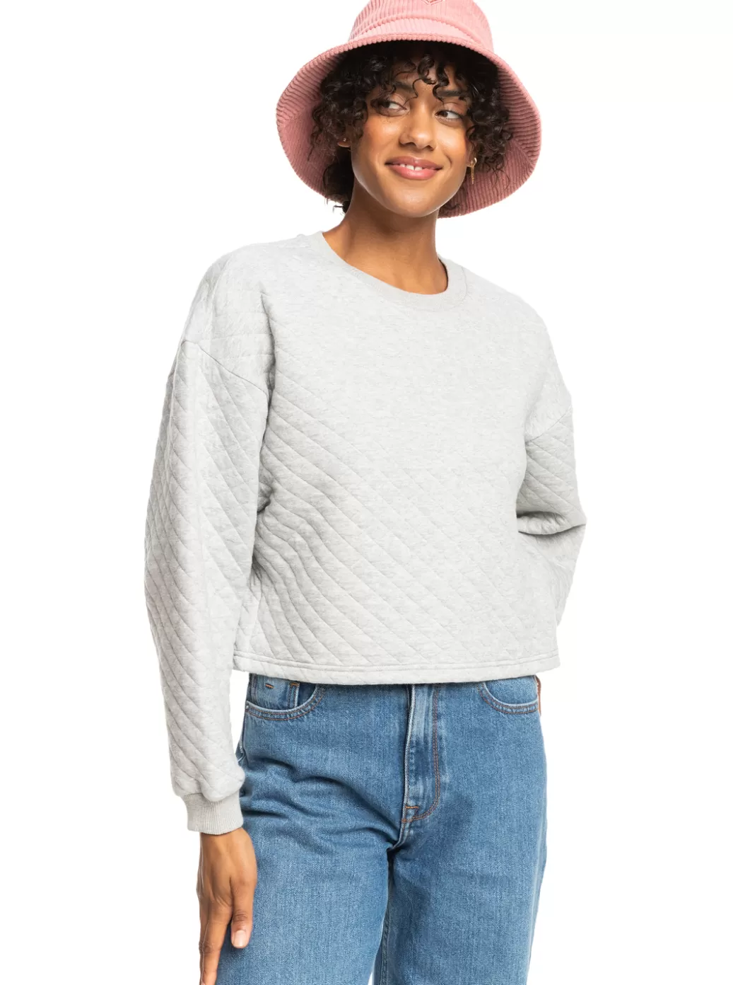 Tees & Tanks | Tops | WOMEN ROXY Surf Break Quilted Lounge Top Heritage Heather