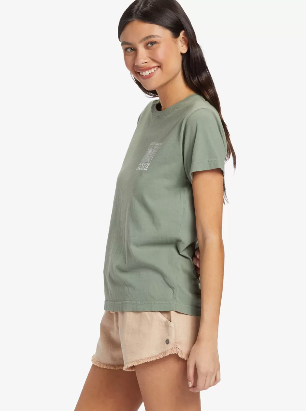 Tees & Tanks | Tops | WOMEN ROXY Swell Seekers Boyfriend T-Shirt Agave Green