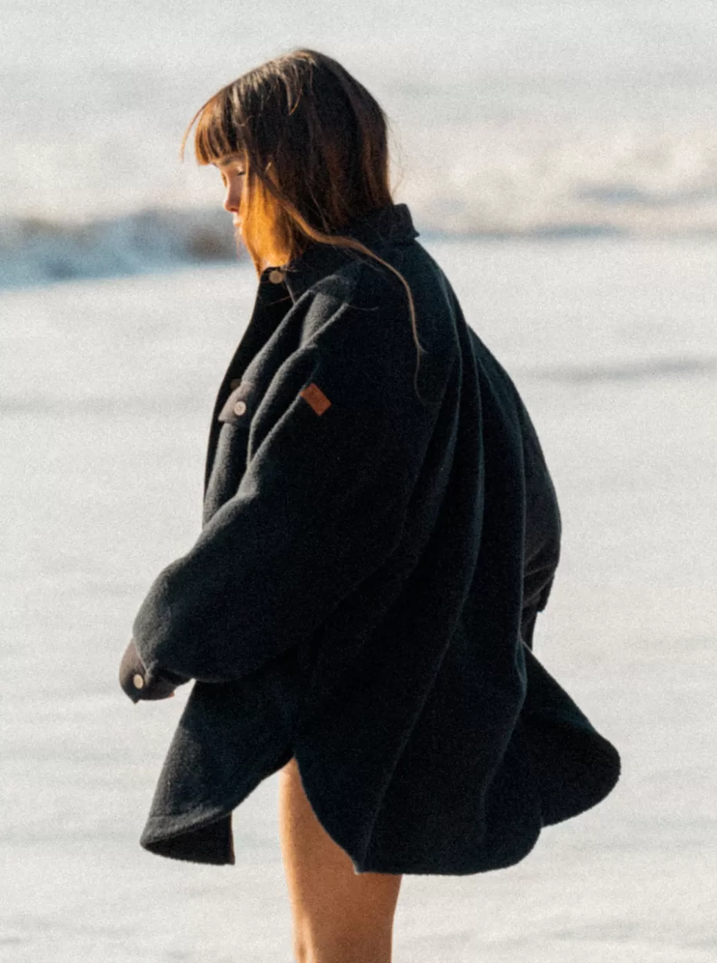 Sweaters | Jackets | Fleece & Hoodies | WOMEN ROXY Switch Up Sherpa Fleece Overshirt Anthracite