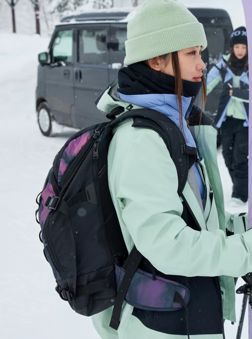 Snow Accessories | WOMEN ROXY Tribute 23L Medium Snow Backpack True Black Pansy Pansy