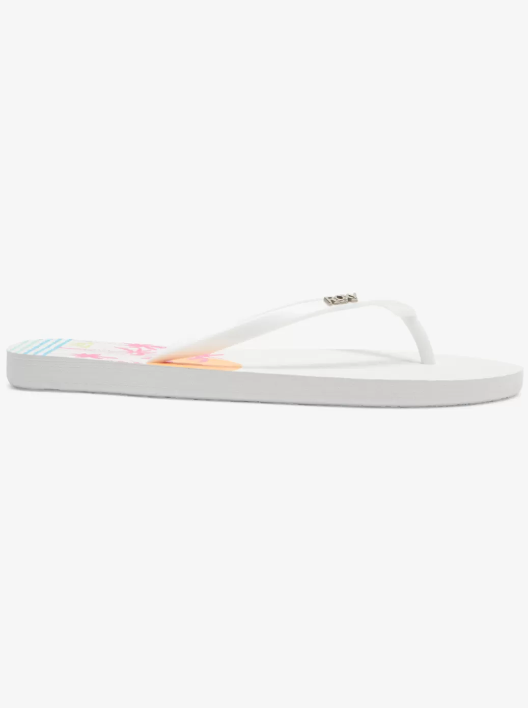 Flip Flops | WOMEN ROXY Viva Stamp Flip-Flops White Hacienda