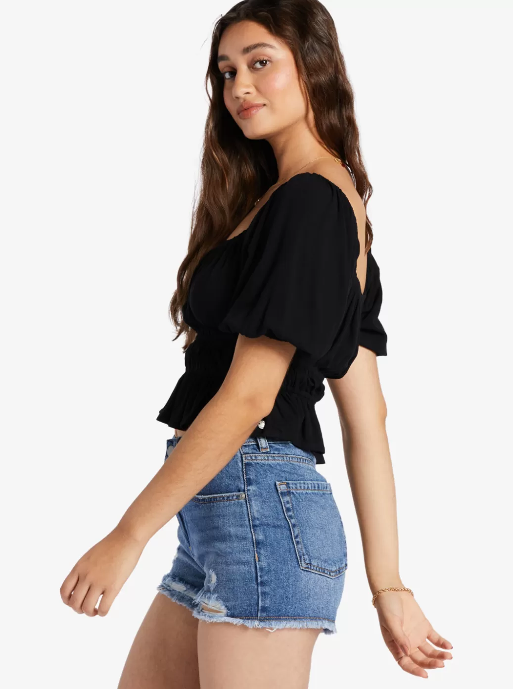 Tees & Tanks | Tops | WOMEN ROXY Warm Winds Crop Top Anthracite