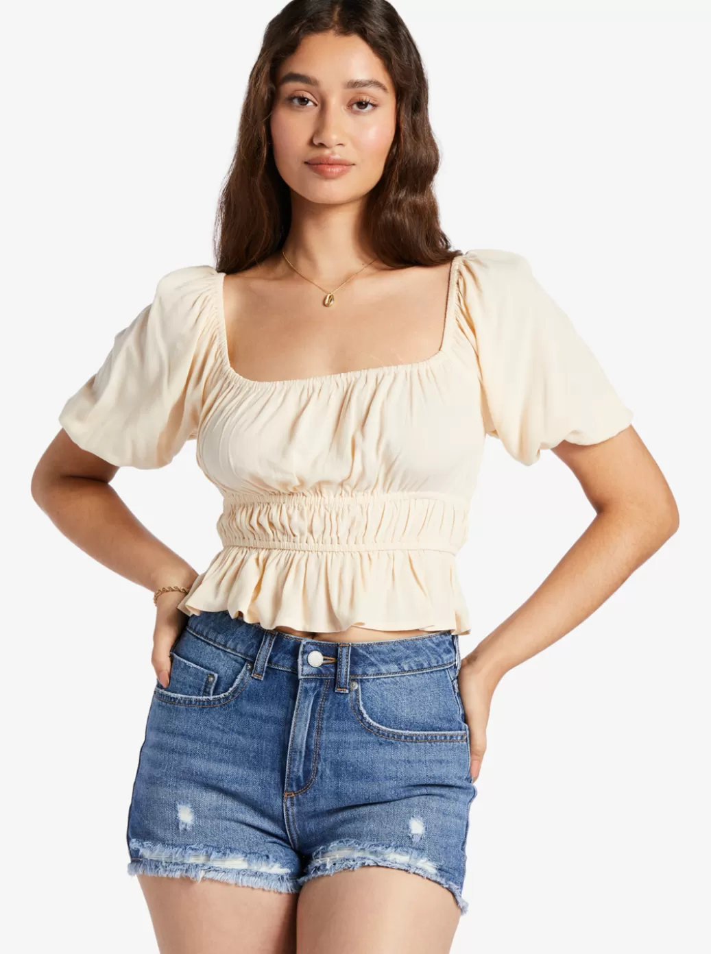 Tees & Tanks | Tops | WOMEN ROXY Warm Winds Crop Top Tapioca