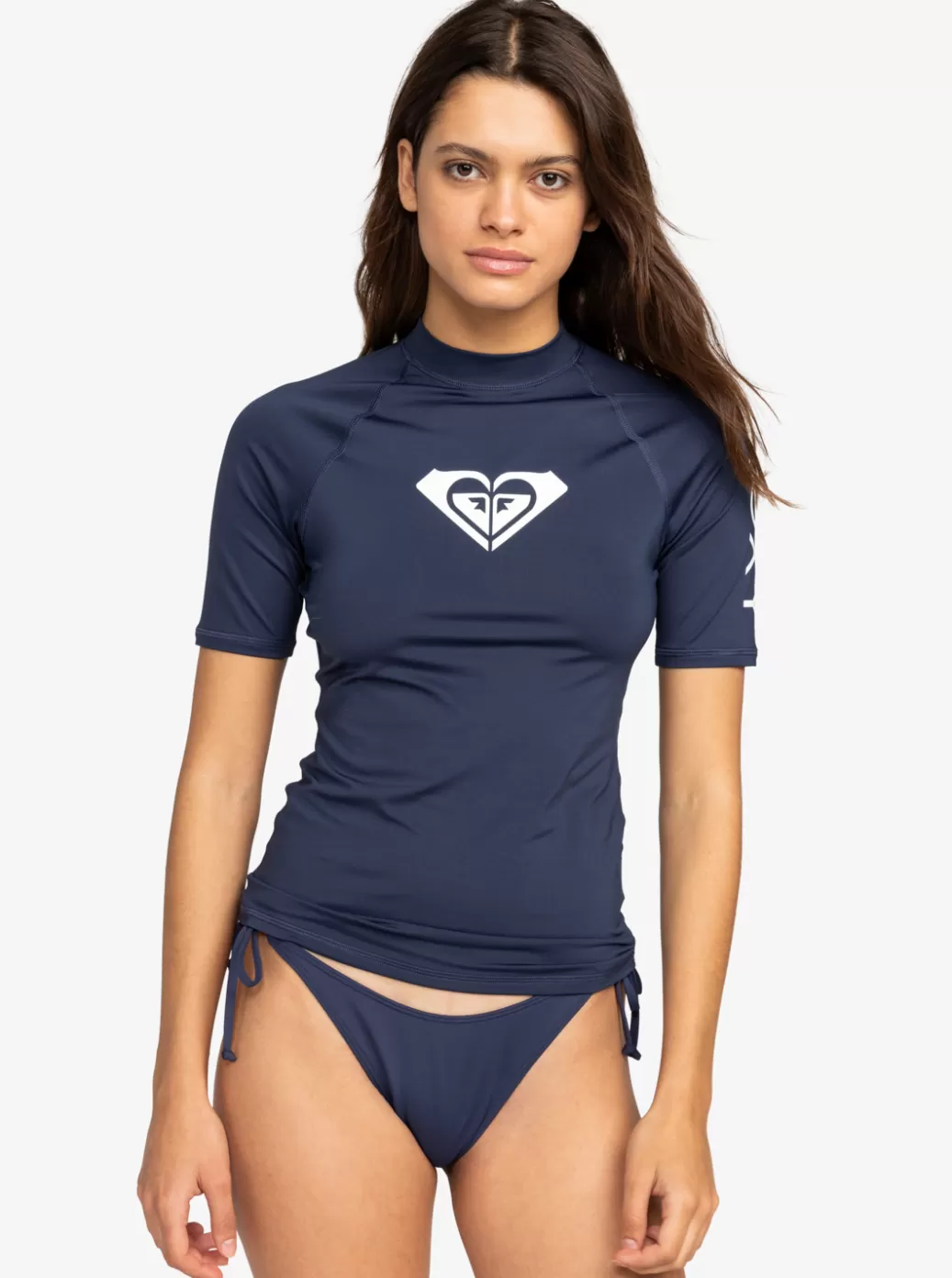 Rashguards | WOMEN ROXY Whole Hearted Short Sleeve UPF 50 Rashguard Mood Indigo