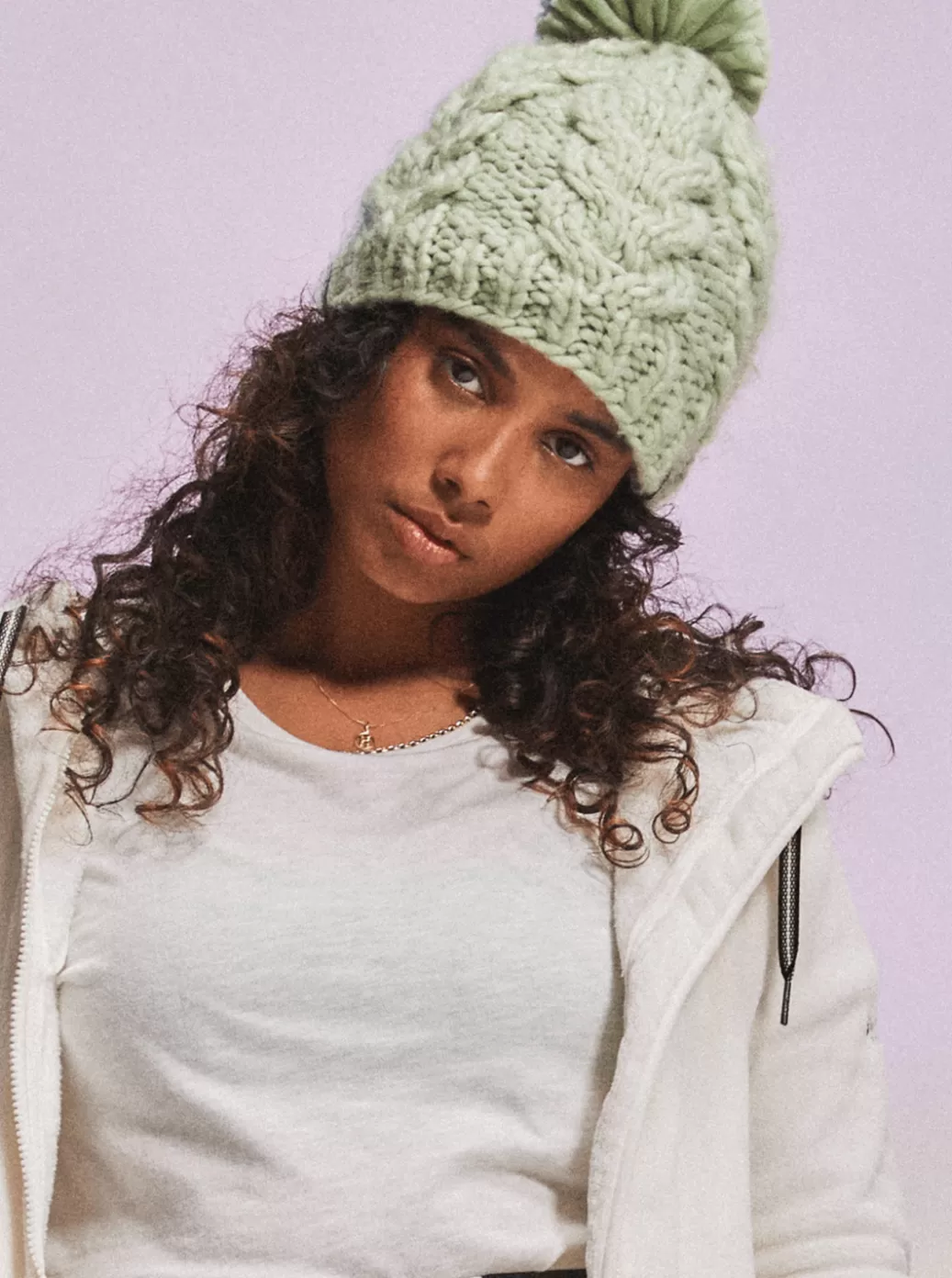 Snow Accessories | WOMEN ROXY Winter Beanie Cameo Green